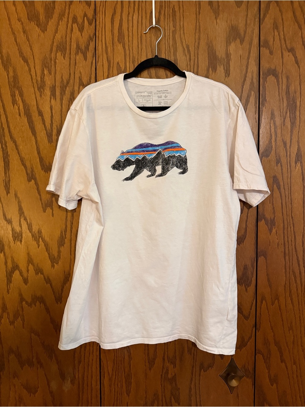 Patagonia Bear Mountain Graphic Tee Organic Cotton Men's Large
